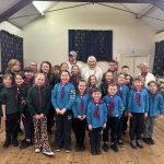 group photograph of chilton cubs and beavers with the mayor of chilton